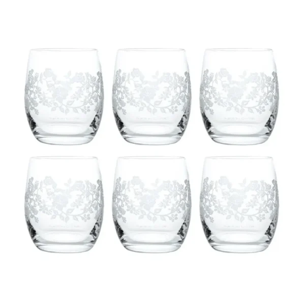 Set of 6 water glasses Bubble 300 ml